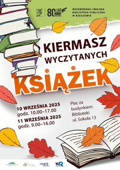 Grafika promująca Kiermasz wyczytanych książek